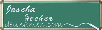 Jascha Hecher Visitenkarte